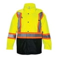 thumbnail image 1 of SAS Safety 690-1520 Rain Jacket, Class 2 Yellow with 2" Reflective Contrasting Trim - XLrg, 1 of 2