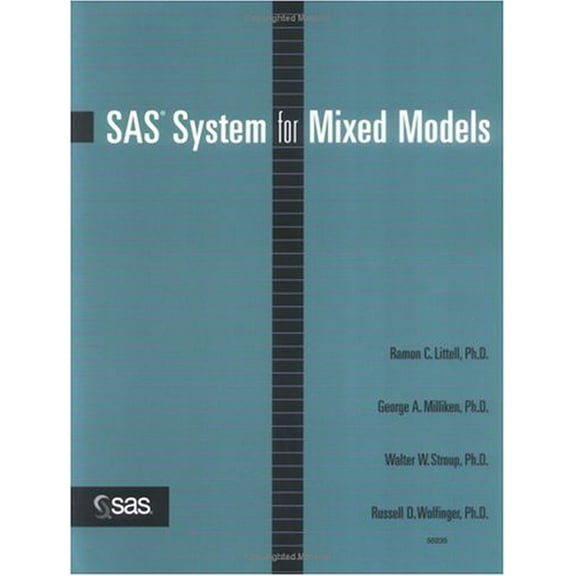 Pre-Owned SAS System for Mixed Models (Paperback) 1555447791 9781555447793