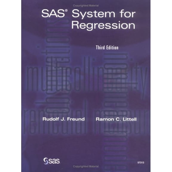 Pre-Owned SAS System for Regression, Third Edition (Wiley Series in Probability and Statistics) (Paperback) 1580257259 9781580257251