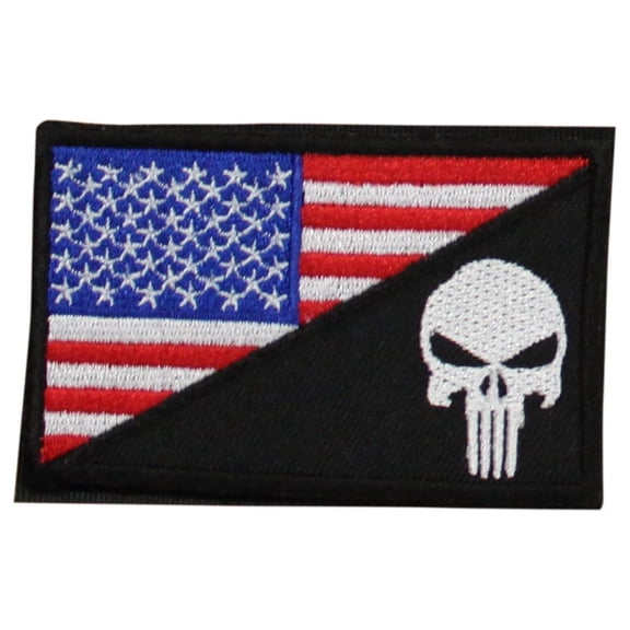 SAS USA American United States Flag Embroidered Patch 3"x2" or Rubber Tactical
