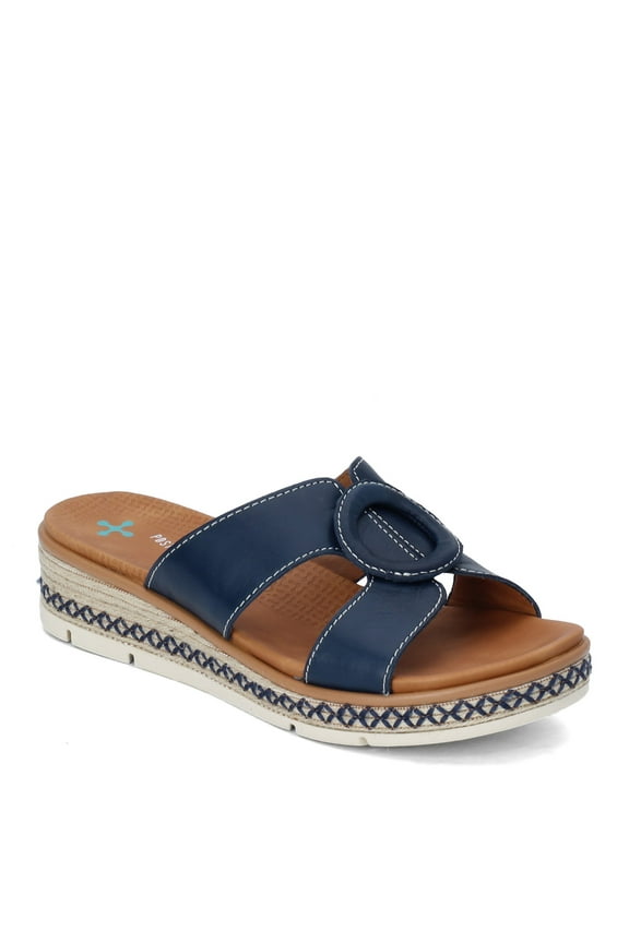 Women's, Bliss Slip-On Wedge Navy 8.5 N