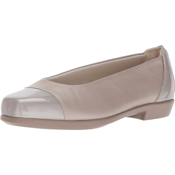SAS Women's Coco Ballet Flat Nude Pearl Leather 7 M