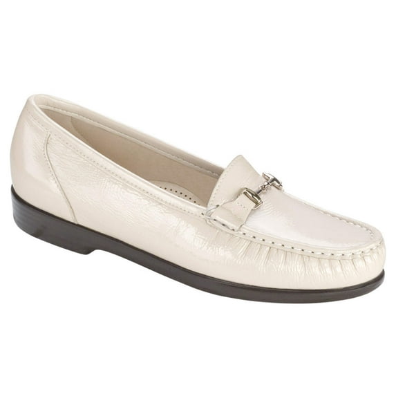 SAS Womens Metro Bone Patent Slip On