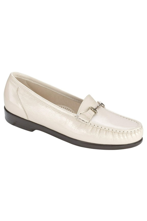 Womens Metro Bone Patent Slip On