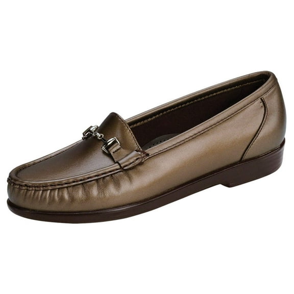 SAS Womens Metro Bronze Patent Slip On