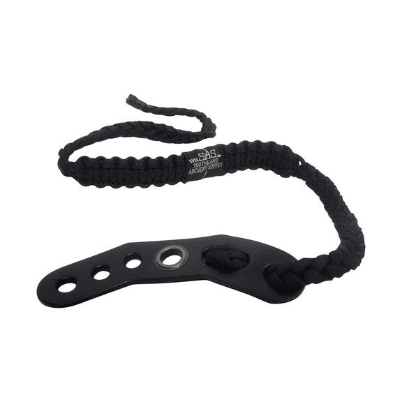 SAS Wrist Braided 550 Paracord Bow Sling with Leather Mount for Compound Bow
