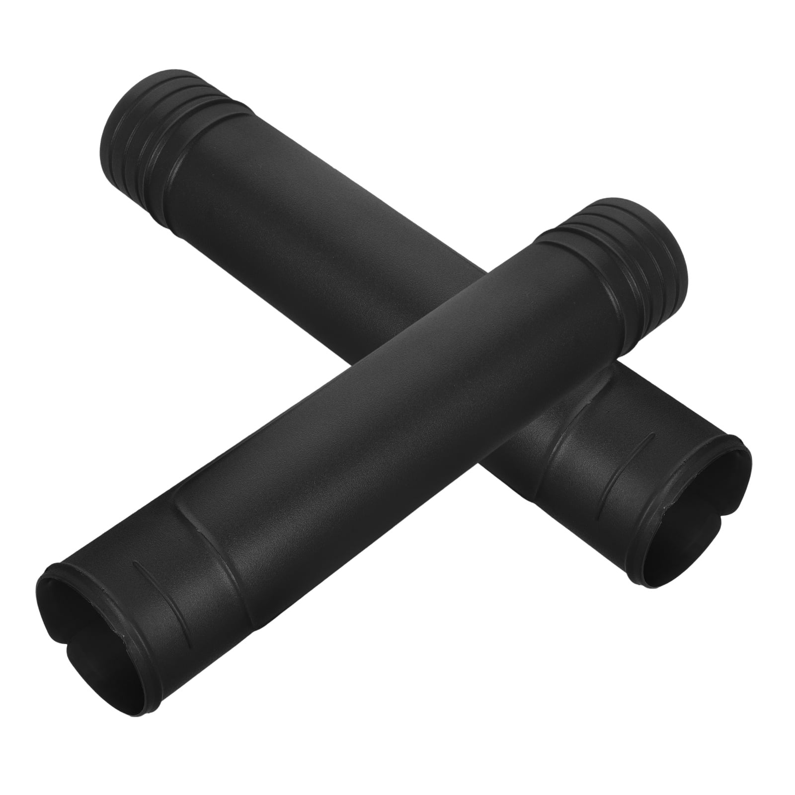SASABAXI 1 Set Black Plastic Front Fork Covers for Motorcycle with Shock Absorption Benefit