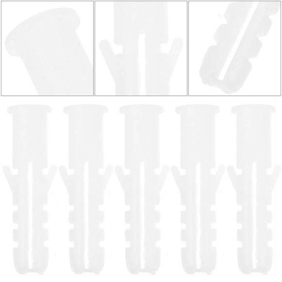 SASABAXI 100Pcs Wall Anchoring Self Tapping Screw Plug with Plastic Expansion Tubes for Home Decoration Handyman