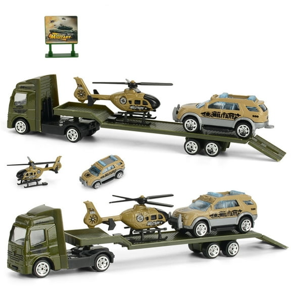 SASABAXI 1Pack Mini Alloy Car Tow Truck Green Project Design for Toy Model Pull Educational Toy 1:64 Scale