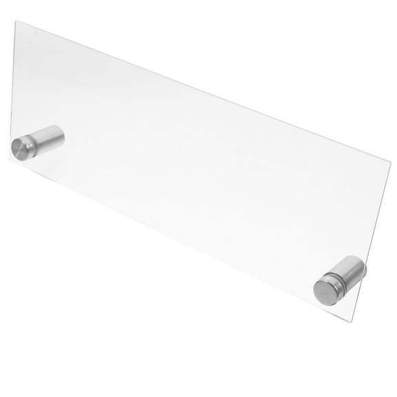 SASABAXI 1Pack Office Desk Name Plate Acrylic Transparent For Shared Workspaces 20.00X7.60X0.20CM