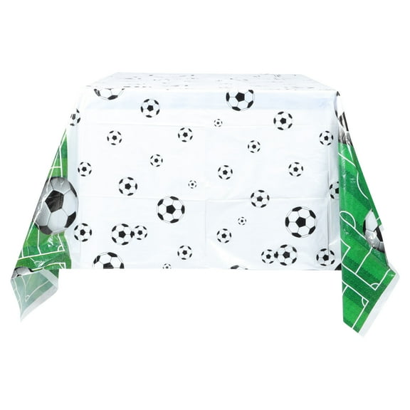 SASABAXI 1Pcs Sports Themed Table Cover Multi 274x137in PE for Dining and Kitchen Tables