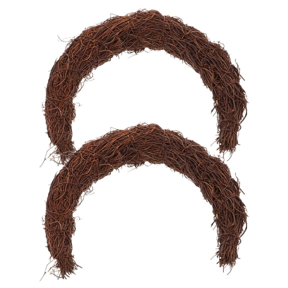 SASABAXI 2Pcs Grapevine Twig Moon Wreath for Wedding Party Decorations