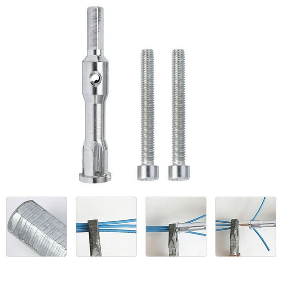 SASABAXI 3Pcs Wire Wrap Tool for Electricians Carbon Steel 10.4X2CM Silver