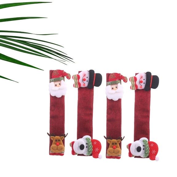 SASABAXI 4Pcs Appliance Handle Covers Assorted Color Hook and Loop Design for Kitchen Appliances