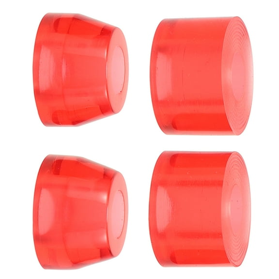 SASABAXI 4Pcs Red Pu Skateboard Bushings 1.0X0.6X0.6In For Shock Absorption