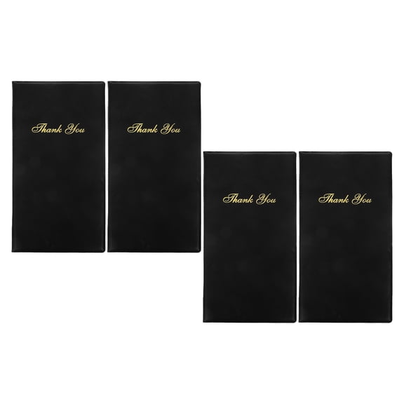 SASABAXI 4pcs Restaurant Check Presenters with You Imprint