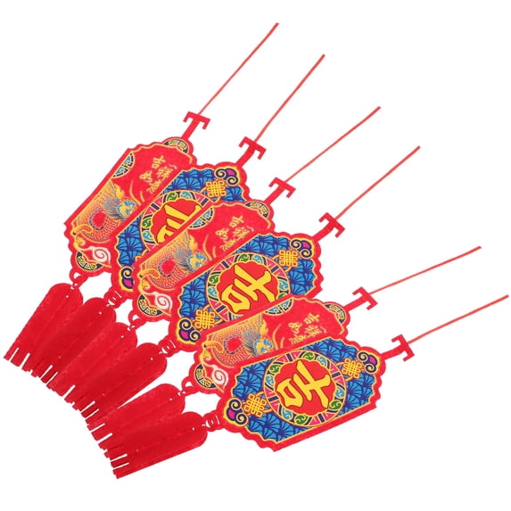 SASABAXI Chinese Style New Year Pendant for Decoration Assorted Color Non Woven Fabrics 1 Set
