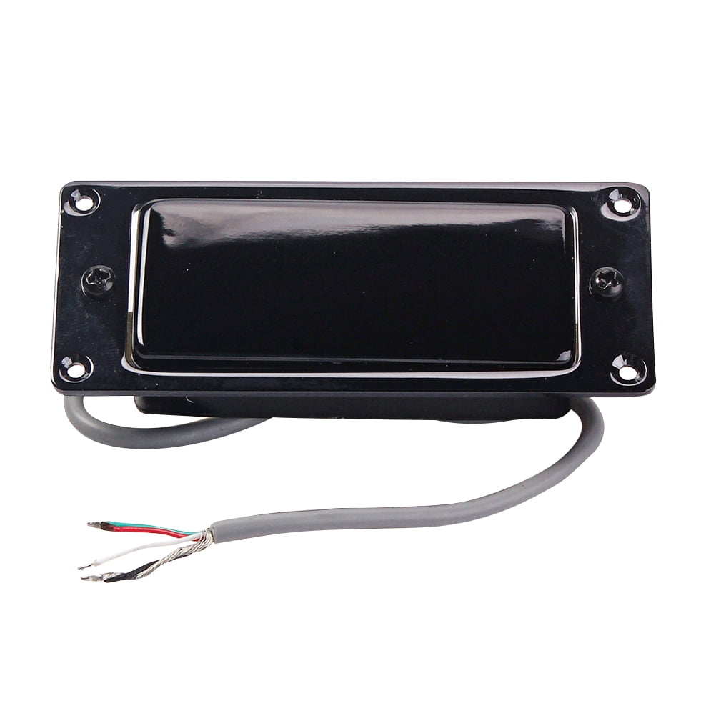 SASABAXI Rectangular Mini Guitar Humbucker Pickup Steel Black 1 Set ...