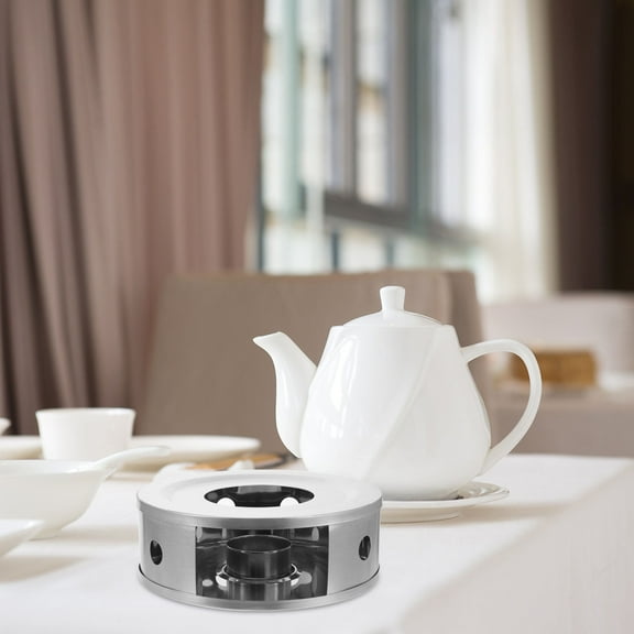 SASABAXI Teapot Heater Stand Stainless Steel 1Pcs For Home And Tea House