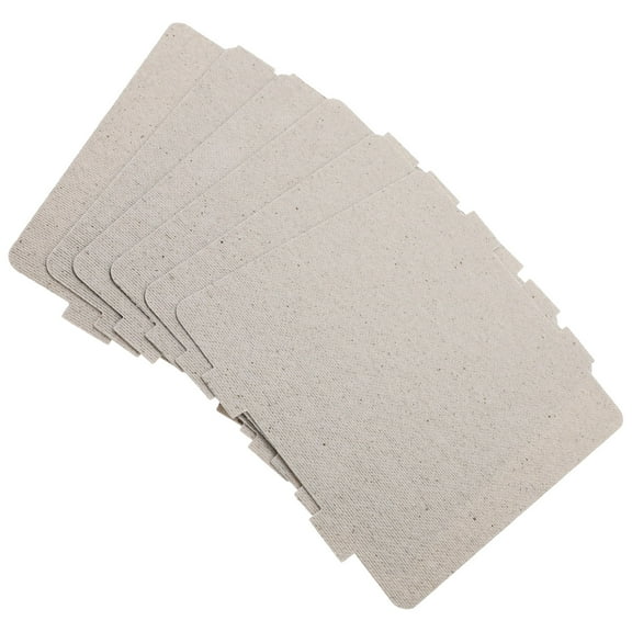 SASABAXI Universal Parts For Microwave Ovens 6Pcs Mica Plates Sheets Silver Rectangular 11.80X3.94X0.04In