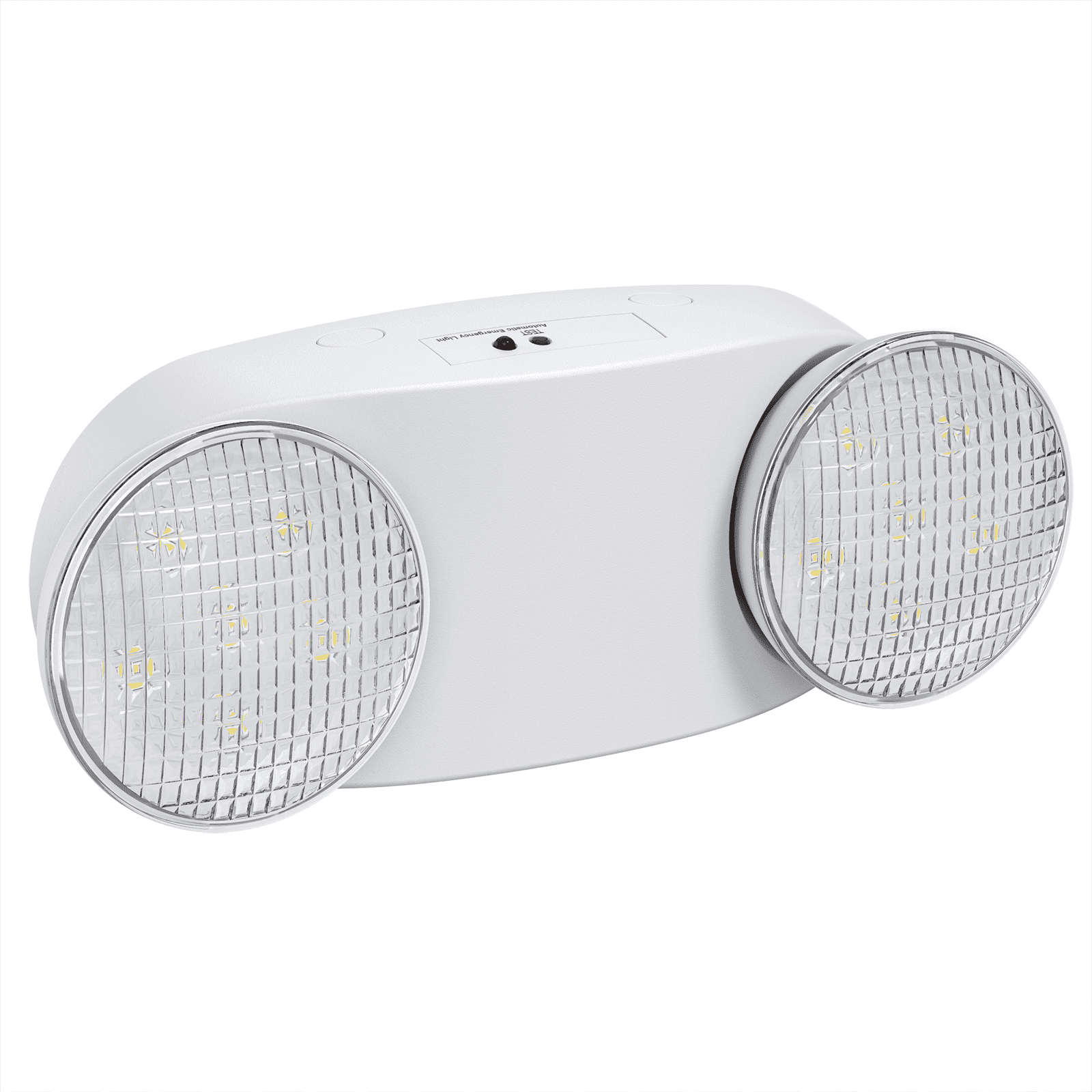 SASELUX Emergency Light with Battery Backup, Commercial Emergency Lights Fixtures, Two Adjustable Head LED Emergency Lighting, AC 120-277V, UL Certified(1 Pack)
