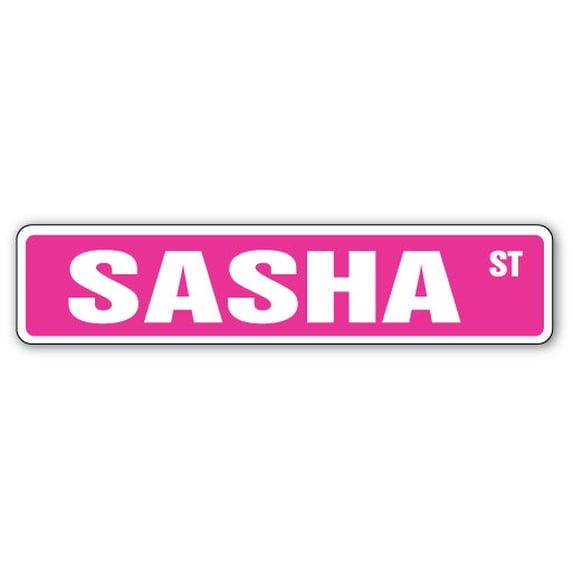 Sasha Sign SASHA Street Sign Childrens Name Room Sign | Indoor/Outdoor | 36