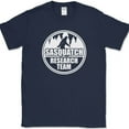 thumbnail image 1 of SASQUATCH RESEARCH TEAM T-Shirt Funny BIGFOOT Believe Humor Novelty Cotton Tee - Navy, M, 1 of 1