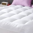thumbnail image 1 of Sasttie Extra Thick King Mattress Topper, 800GSM Breathable Mattress Pad Cover, Pillow Top Protector with 8-21 Inch Deep Pocket, White, 1 of 10