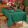 thumbnail image 1 of SASTYBALE Christmas Tablecloth Rectangle, Jacquard Snowflake Pattern Table Cloth for Rectangle Tables, Water Resistant Rectangular Tablecloths for Dining Room & Holiday Decoration, 1 of 7