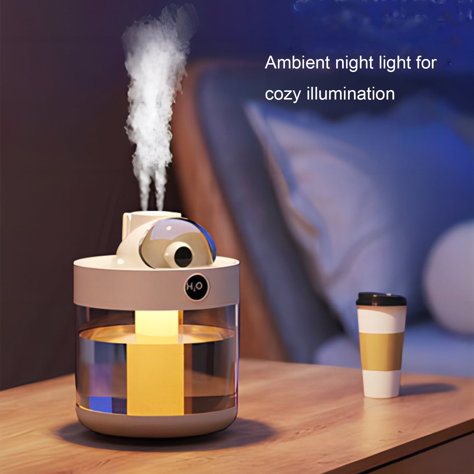 SASUYTWU Humidifiers For Bedroom (White), Diffusers For Home New ...