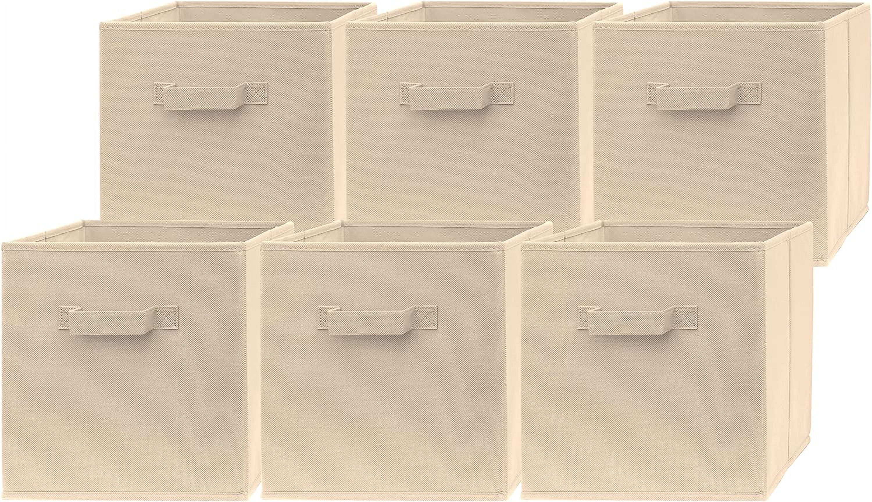 SASYXDC 13x13x13 Inch Storage Cubes - 4 Pack - Large and Sturdy Storage ...