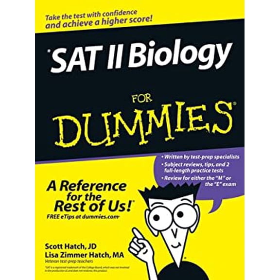 Pre-Owned SAT II Biology For Dummies (Paperback) 0764578421 9780764578427