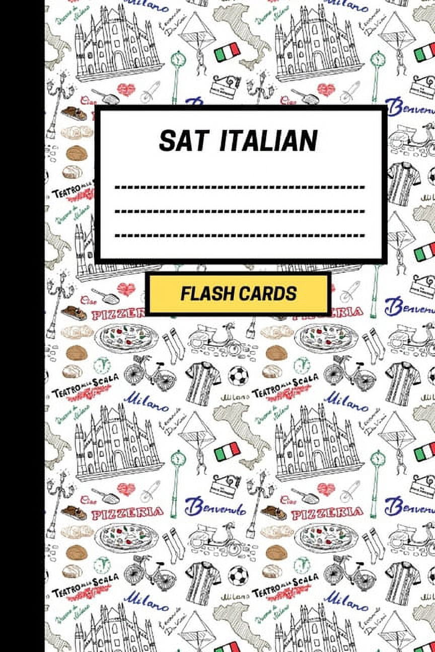 SAT Italian: Create your own SAT Italian vocabulary Flash cards. Includes Spaced Repetition and Lapse Tracker (480 cards) (Paperback)