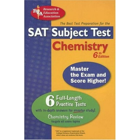 Pre-Owned SAT Subject Test: Chemistry: 6th Edition (SAT PSAT ACT (College Admission) Prep) (Paperback) 0738601152 9780738601151