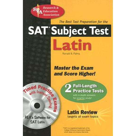 Pre-Owned SAT Subject Test: Latin w/ CD-ROM (REA) - The Best Test Prep for (SAT PSAT ACT (College Admission) Prep) (Paperback) 0738602531 9780738602530