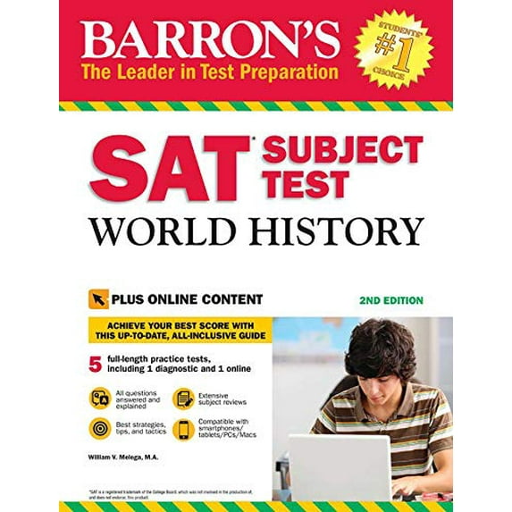 Pre-Owned SAT Subject Test World History with Online Tests (Paperback) 1438010001 9781438010007