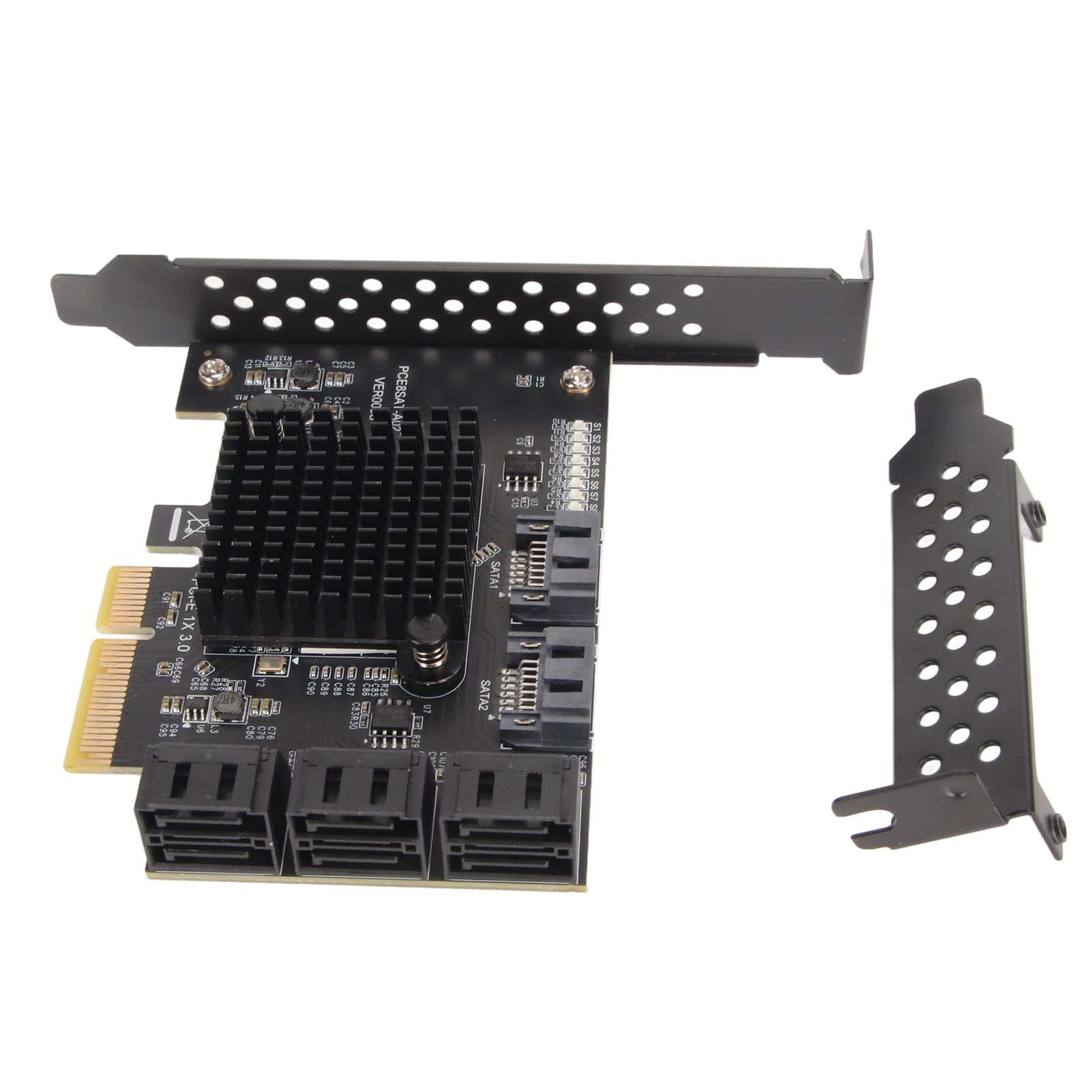 SATA Card 8 Port Support Hot Swappable Boot System Disk PCIE to SATA 3.0 Expansion Board with