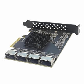 SATA PCIe Adapter 4 Ports SFF-8087 to 16-Port SATA3.0 Expansion Card SATA3.0 Controller for Win10/11/2003/Linux