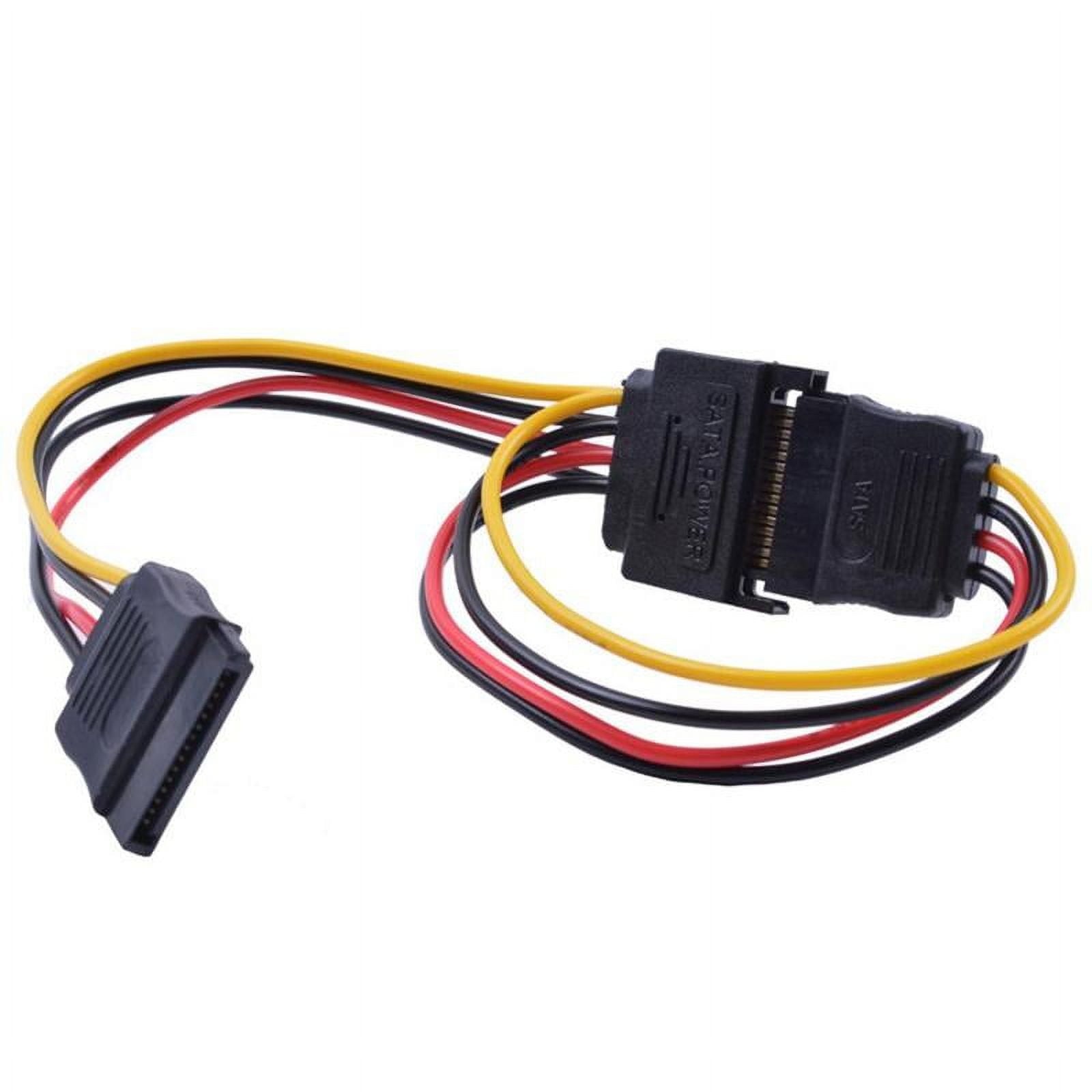 SATA Power 15pin YSplitter Cable Adapter Male to Drive For HDD Female E0N4