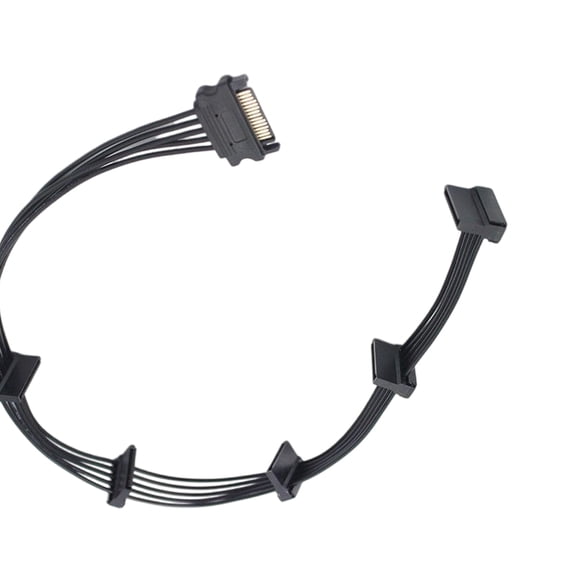 SATA Power Adapters Cable SATA IDE to SATA Power Splitters Cable Power Cord for 5 Hard Disks Connect Multiple Devices