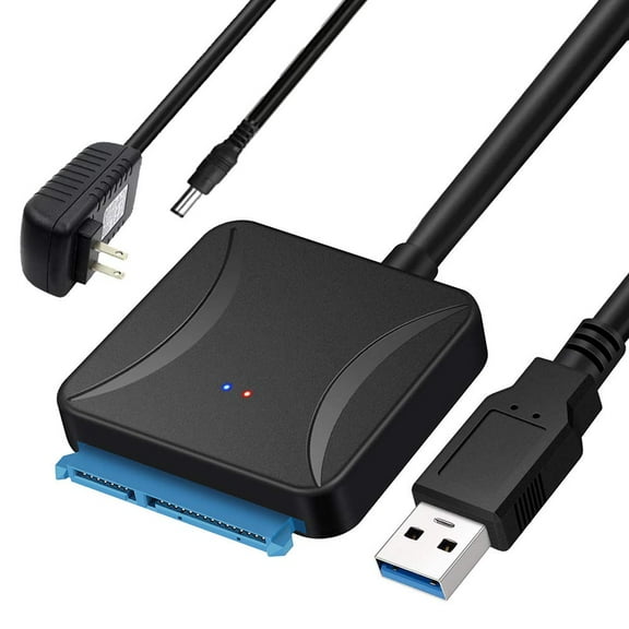 SATA to USB Cable, USB 3.0 to SATA Hard Driver Adapter w/UASP Compatible for 2.5inch/3.5inch SSD Samsung Crucial WD Seagate Toshiba Internal HDD SSD,PS4,Xbox,Laptop,MacBook,TV
