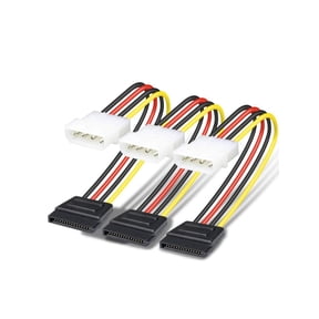 SATA to Molex, 3 Pack 4 Pin Molex to SATA Power Cable - 8 Inches