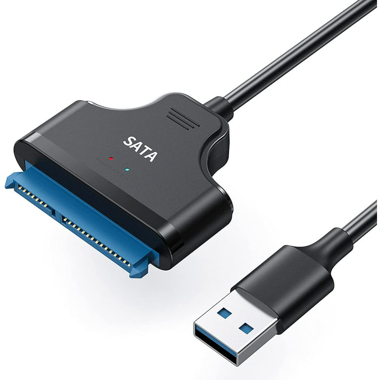 aspekt Balehval I fare SATA to USB Cable, USB 3.0 SATAIII Hard Drive Adapter Cable for 2.5 Inch  SSD & HDD Support UASP, 8 Inch - Walmart.com