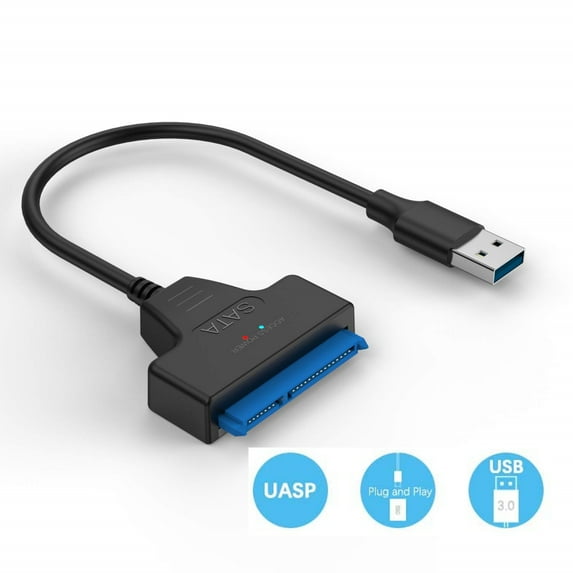 SATA to USB, Data Cable, USB to SATA Adapter Cable, SATA to USB 3.0 Adapter, Suitable for 2.5 inch Hard Disk HDD and Solid State