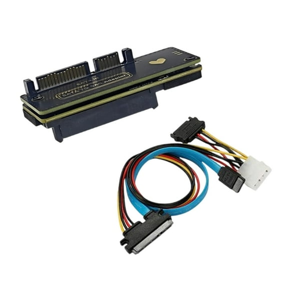 SATA3.0 to 29Pin Risers Card 29Pin Solid States Disk Expansion Card 22Pin to 29Pin Converter 6Gb with SATA3.0 Cable Support 2.5" 3.5"
