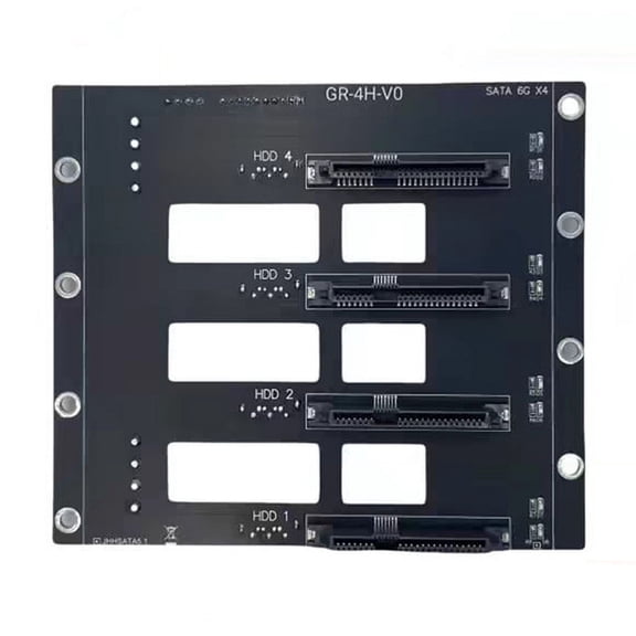 SATA5.1 Backplane for NAS Server 4-Drive Expansion Card - 6Gbps SATA to 4-Disks Adapter