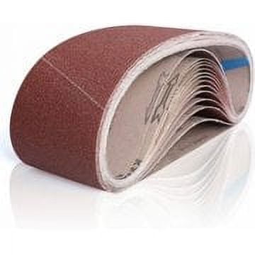 4 x 36 Inch Sanding Belts, (80/120/150/240/400 Grit) 10 PCS Aluinu