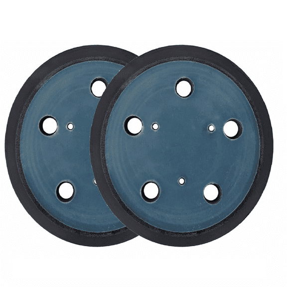 SATC 2Pcs 5" (125mm) 5-Hole Hook and Loop Random Orbital Sander Backing Pad with Dust Collection
