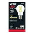 thumbnail image 1 of 10.5 Watt LED A19 - Clear - Medium Base - 3000K - 90 CRI - 120 Volt -  6 Pack, 1 of 9