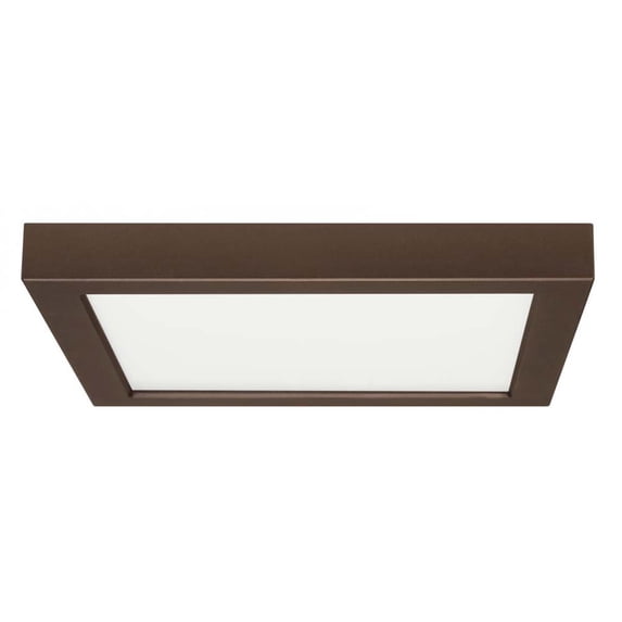 Satco 21516 - 18.5W/LED/9''FLUSH/30K/SQ/BRZ S21516 Indoor Ceiling LED Fixture